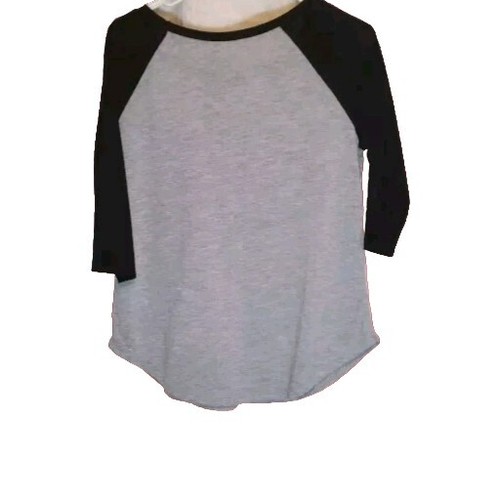 Womens Shirt Disney Villains Medium Raglan Black Gray Collectible - Picture 2 of 4