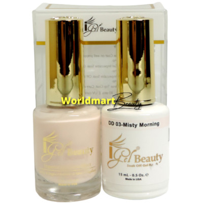 IGel Beauty Gel Nail Polish 0.5oz Gel DUO DD03- MISTY MORNING