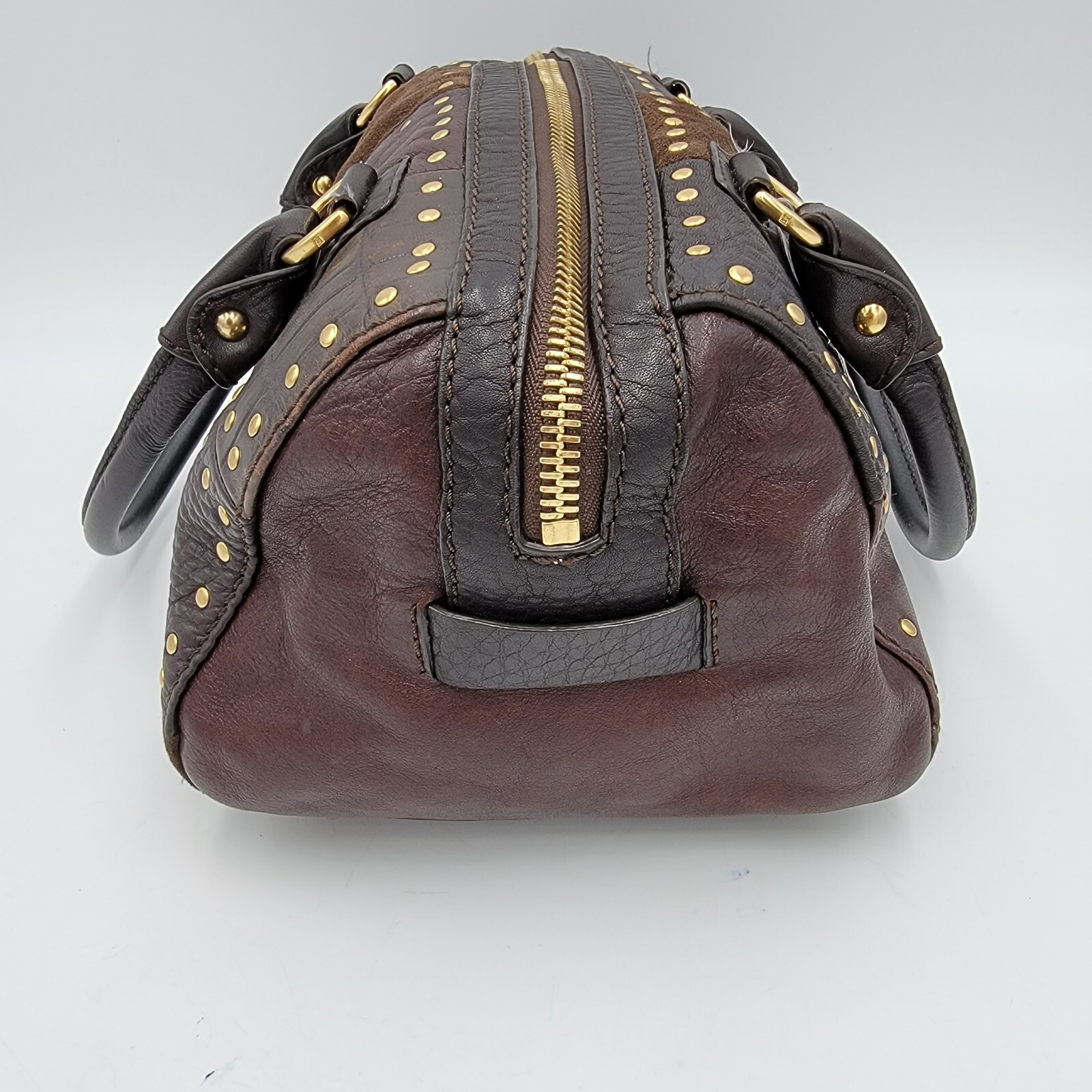 Michael Kors Astor Brown Leather Patchwork Croc E… - image 4