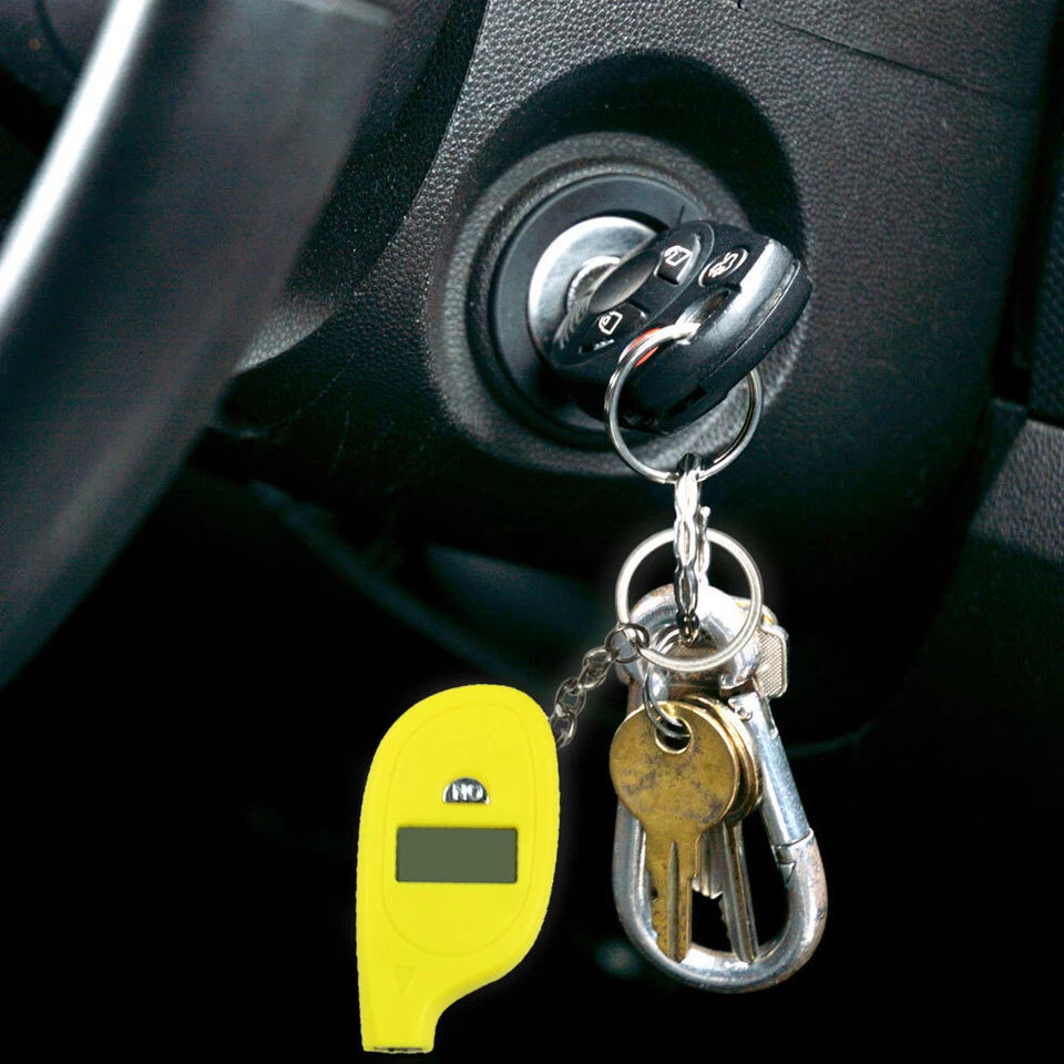 1x Mini Car Tire Tyre Air Pressure Gauge Tester LCD Digital Keychain Accessories - Image 4 of 4