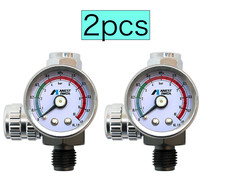 Anest Iwata Air Pressure Gauge Regulator Valve 2pcs 0 1mpa For Iwata Spray Gun