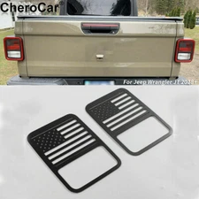 Black Tail Light Lamp Cover Guards For Jeep Gladiator JT 2020 2021 Accessories