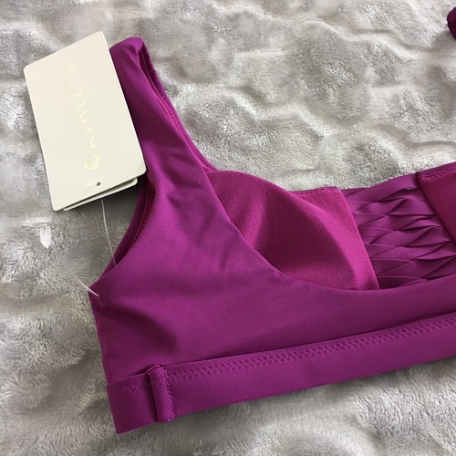 Athleta Size XXS Adriata Bikini Top Fuchsia Quickdri Recycled Materials UPF $59 - Picture 6 of 9