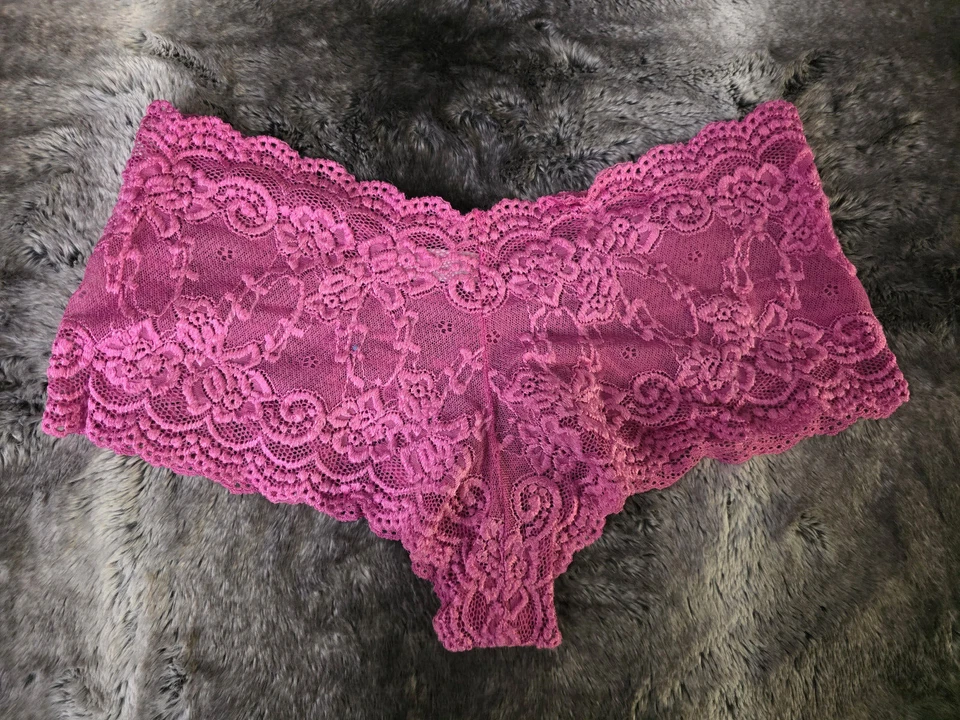 Panty descarado de encaje rosa Felina talla L Foto 2 de 3