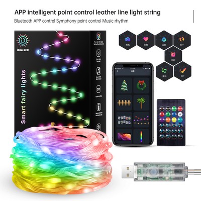 NEU APP Curtain Lights DIY Lichteffekte Smart 20-200 LED RGB Weihnachtstag LAMPE