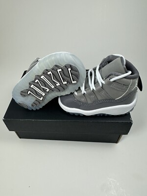 Air Jordan Infant Grey Size 2c 2019 Cool Grey Retro Bred Space Jam Dmp Hard Sole