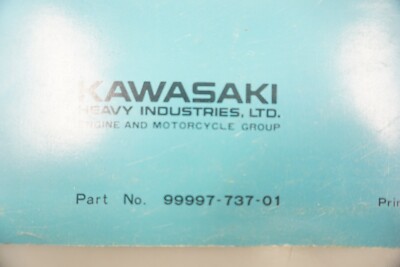 1975 Kawasaki KZ 750-B1 OEM Motorcycle Assembly Manual 99997-737
