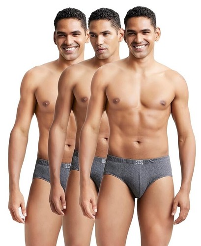 Jockey 8035 Men's Super Combed Cotton Solid Brief Concealed Waistband-Pack of 3 - Picture 14 of 37