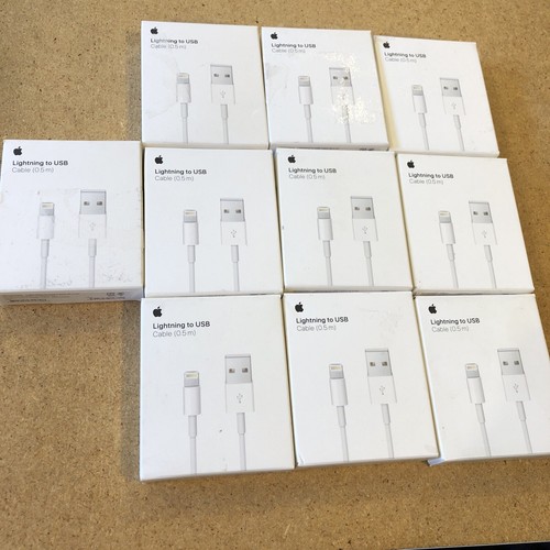 Lot 10X Genuine Apple Lightning to USB Cable (0.5m) for iPhone / iPad ME291AM/A - 第 1/8 張圖片