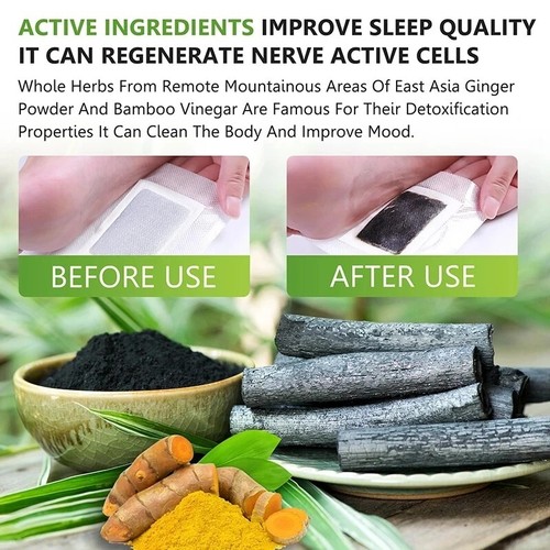 Detox Foot Patches Deep Cleansing Pads Pain Relief Sticky Sleep Toxin Removal AU - Picture 6 of 19