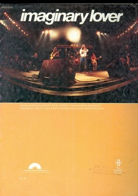 ''Imaginary Lover'' Atlanta Rhythm Section sheet music Buddy Blue Robert Nix
