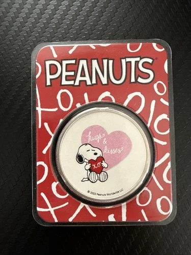 Peanuts Snoopy Valentines Silver Round Bullion