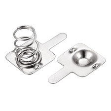 Battery Spring Plate AAA Battery Contact Nickel Plate 9.5mmx9mm 20 for DIY Set