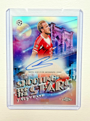 2025-26 Topps Chrome UCC Harry Kane Shooting For The Stars Auto #9/25 FFNYC Excl