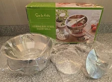 Sur La Table Stainless Steel Food Mill Soup Sauce Baby Puree Strain 