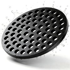 4.72 Inch (120mm) Round Cast Iron Floor Drain Cover, Garage Drain Cover, Basemen