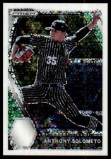 2021 Panini Prizm Draft Picks #PDP37 Anthony Solometo #/50 White Donut Circles