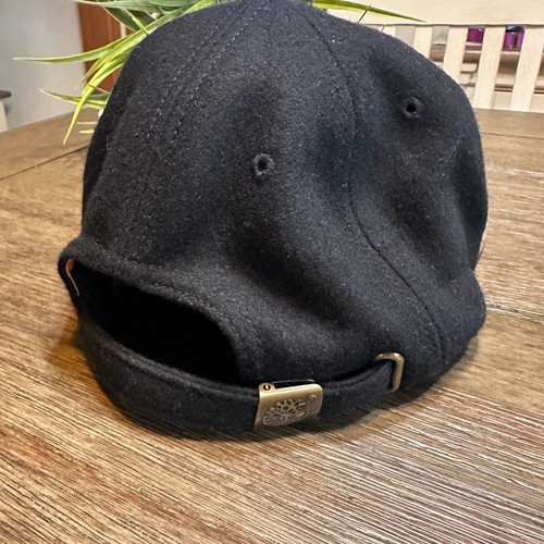 Vintage Timberland schwarz Wollmischung Baseballkappe braun Wildleder Krempe Logo verstellbar - Bild 7 von 10