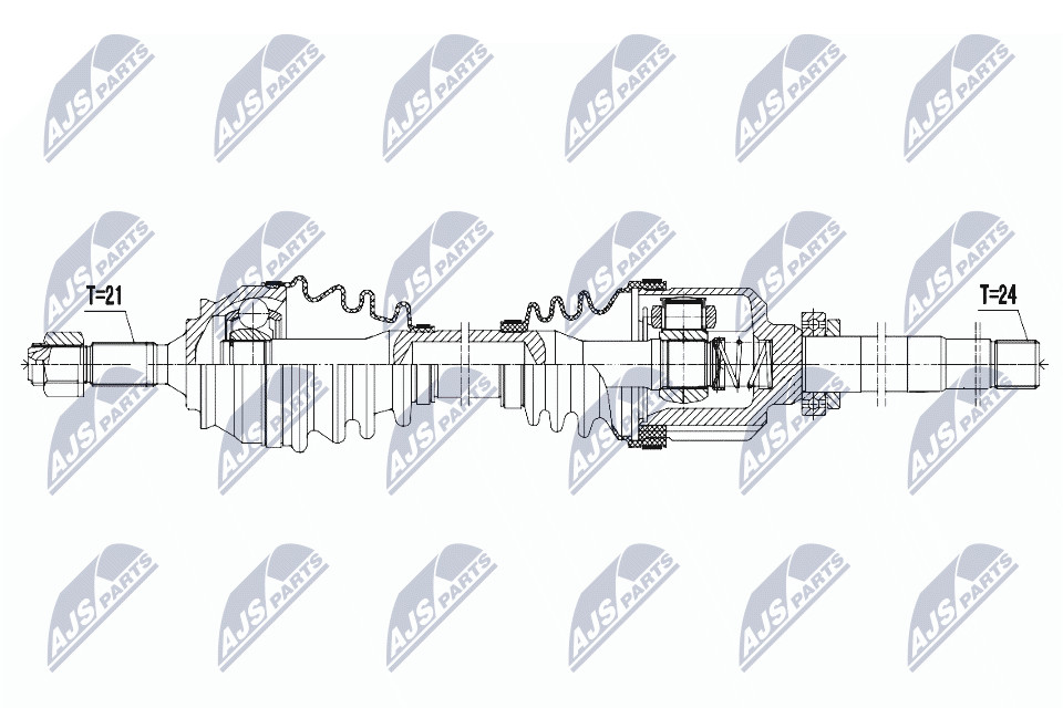 Drive Shaft Fits for Citroen 1.6HDI 92KM 12 Peugeot 301 1.6HDI 9 - Image 4