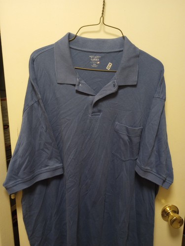 Roundtree&Yorke Supima XXL Blue Polo Men's Shirt - Picture 8 of 14