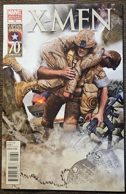 Marvel X-men #14 Greg Horn I Am Captain America Variant 1:20 super Rare Htf