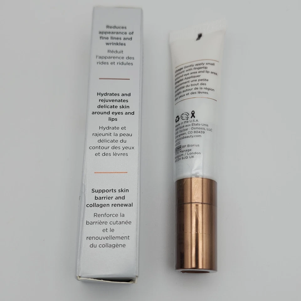 Tratamiento hidratante y reafirmante de ojos y labios Osmosis ILLUMINATE .43 fl oz Foto 2 de 4