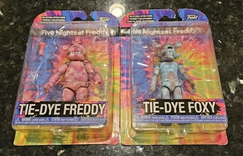 Five Nights At Freddy's Funko Action Figures Tie-Dye Freddy & Tie-Dye Foxy