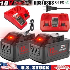 PACK 12.0AH Battery For Milwaukee for M18 18V 12.0 Extended Li-Ion 48-11-1880