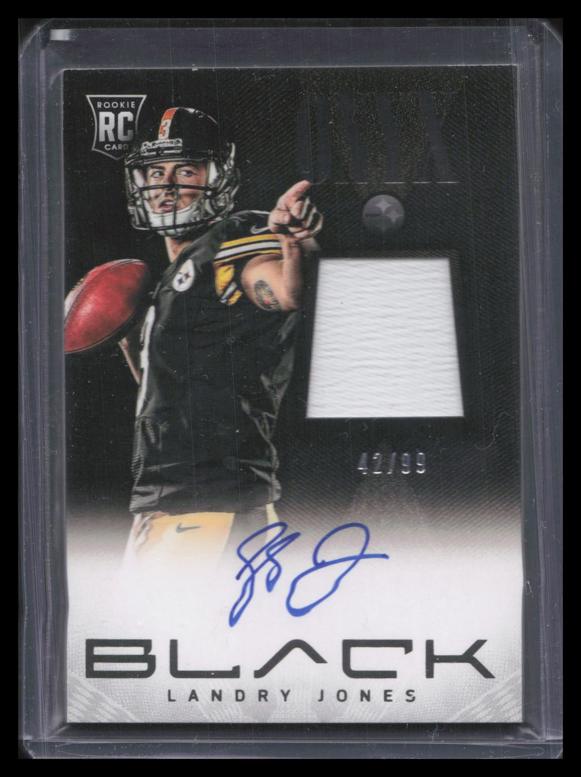 Landry Jones Panini Totally Certified Certified Future Signature Material #20 Prime