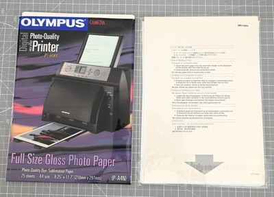 Olympus Camedia Digital High Speed Photo Quality Printer P-400 Gloss Paper 65ct