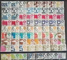 Mexique Exporta Exports 1988 1992 lot de 72 timbres phosphore état d'usage comme vu