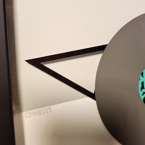 Abstract Memphis Modern Era Wall Clock Designed by Canetti VERY RARE - Picture 11 of 13