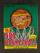 1987-88 Fleer Basketball Empty Display Wax Box Mint No Packs Michael Jordan