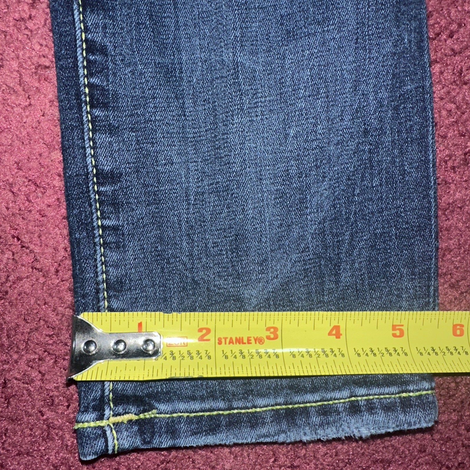True Religion Jack Jeans Skinny Tapered Blue 38x32 Distressed Jeans thumbnail 8