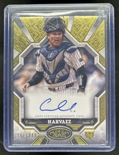 2025 Topps Tier One Carlos Narvaez Break Out Auto Rookie RC #/249 Yankees