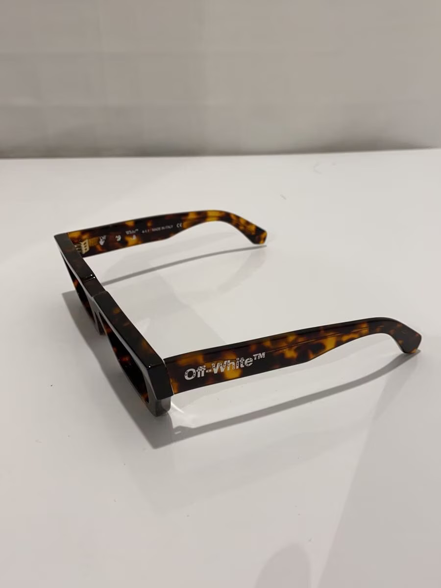 OFF-WHITE Sunglasses -- Tortoiseshell Pattern BRW… - image 2