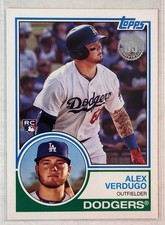 2018 Topps 1983 Topps Alex Verdugo Rookie card #83-9 DODGERS #LetsGoDodgers. rookie card picture