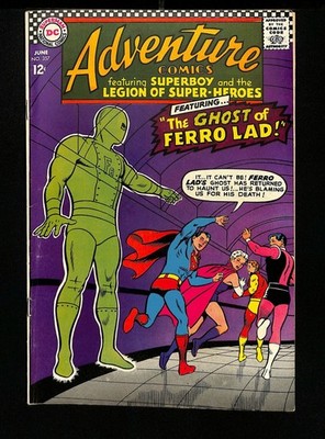 ADVENTURE COMICS #357 - Great cover: Legion Of Super-heroes - 1967