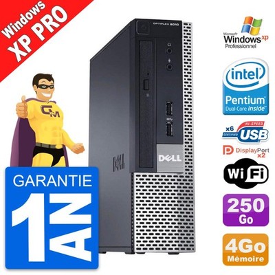 Mini PC Dell Optiplex 9010 USFF Intel G620 RAM 4Go Festplatte 250Go Windows XP