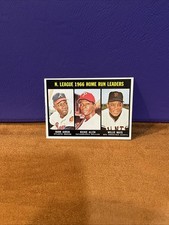1967 Topps 244 Hank Aaron, Willie Mays, Richie Allen Home Run Leader NM Centered