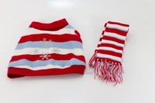 Build A Bear Striped Holiday Sweater Kennel Dogs Snowflake Winter 2010 RETIRED