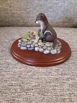 Border Fine Arts Otter Set und Frosch Made in Scotland mit OVP