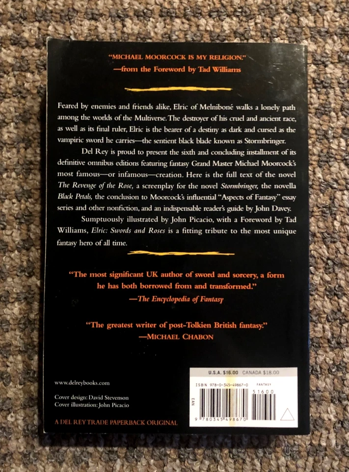 Elric: Swords & Roses by Michael Moorcock (2010, Trade Paperback) First Printing - Image 3 of 4