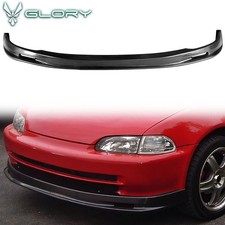 Fits 92-95 Honda Civic Sedan 4dr Front Bumper Lip Spoiler Splitter Pu Unpainted