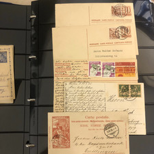 Suiza 5 postales muy antiguas realmente usadas desde 1900