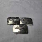 Vintage WW2 Brass Military  Belt Buckles Set of 3