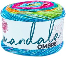 Lion Brand Mandala Ombre Yarn-Happy - 3 Pack