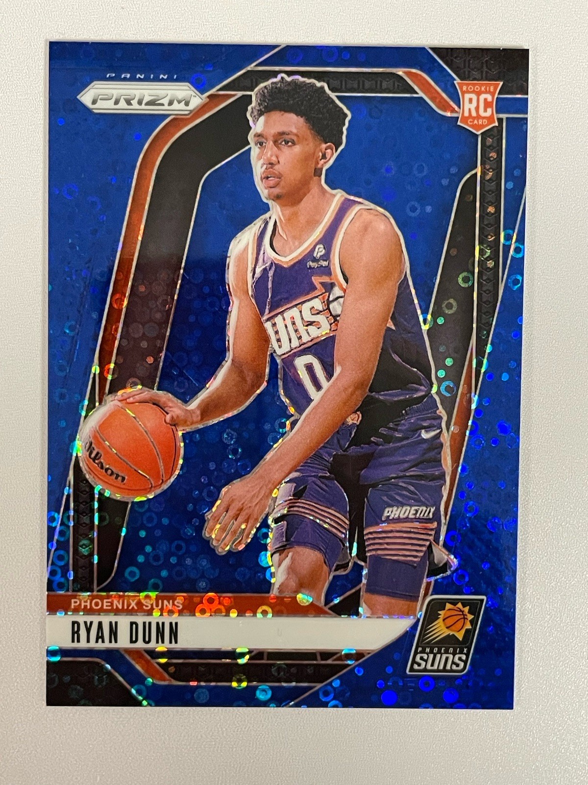 2024-25 Panini Prizm - Ryan Dunn #258 Blue Fast Break Prizm /150 (RC)
