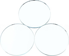 3" round Glass Tiles - 5 Pack - Clear Flat 3 Inch Circle Tiles