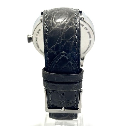 Edox Le Vobre Open Heart Automatic Watch Silver Leather Band Used - 第 5/11 張圖片